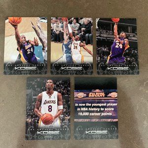 Kobe Bryant Panini Anthology Basketball Cards. Set of 5.